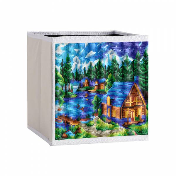 Aufbewahrungsbox Haus am See, ca. 25 x 25 x 25 cm, Vollbild ohne Toolset