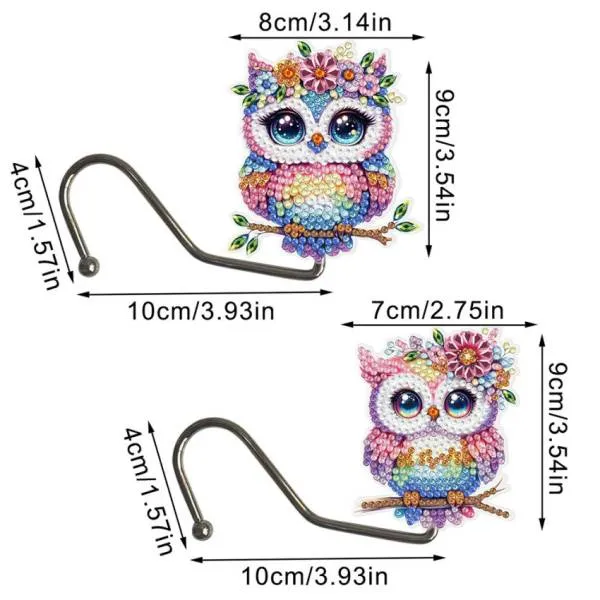 Diamond Painting Table Hanging Decorations, 2 pieces to paint