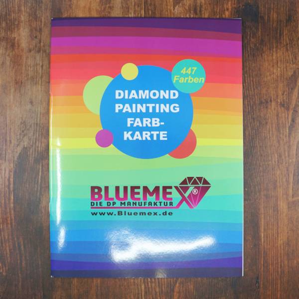 Diamond Painting Color Chart with 447 Colors