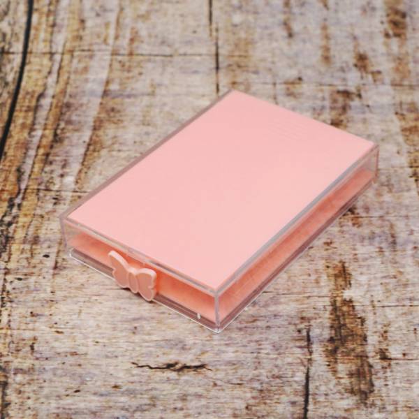 Schiffchen-Set mit Wechselplatte, rosa, Kombi aus Schiffchen und Aufbewahrungsdose, fest verschließbar