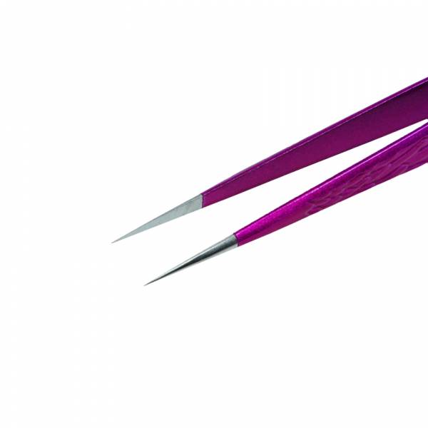 Diamond Painting Tweezers with Box, Pointed, Pink/Blue