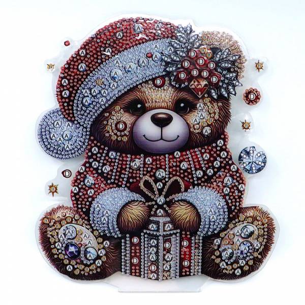 Großer Diamond Painting Teddy Aufsteller, 23cm x 21cm