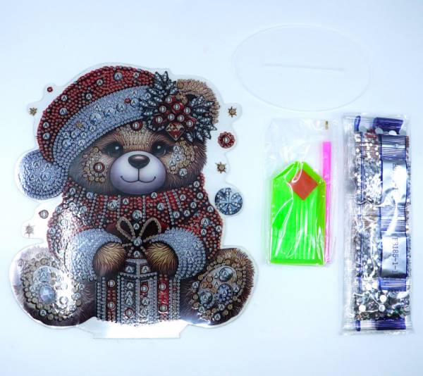 Großer Diamond Painting Teddy Aufsteller, 23cm x 21cm