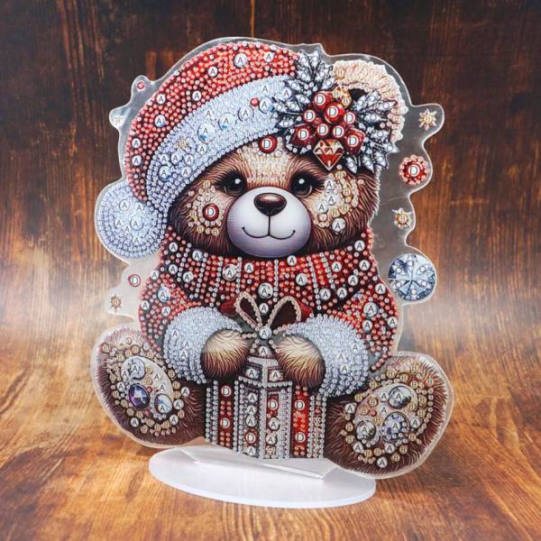 Großer Diamond Painting Teddy Aufsteller, 23cm x 21cm
