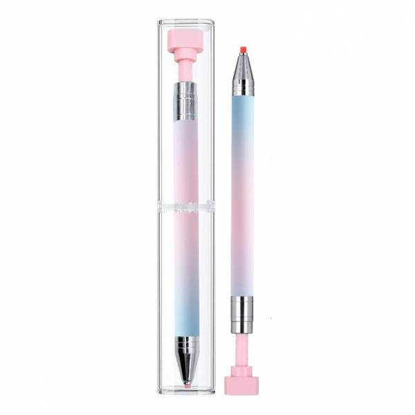 Automatic refillable wax pencil, diamond art pencil with 2 refill wax pads