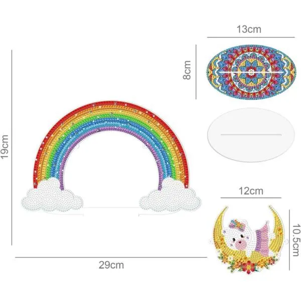 Display stand - rainbow for painting, approx. 29x19cm