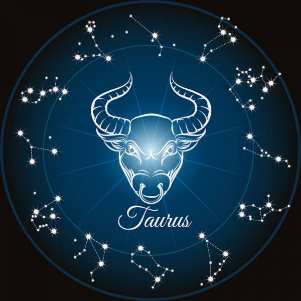 Sternzeichen Stier, Glow in the dark - Nachtleuchtend, eckige Steine, 60x60cm, 45 Farben, Vollbild