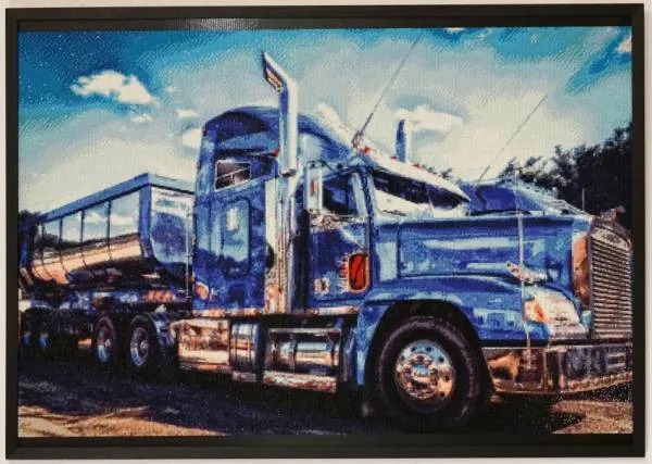 Diamond Painting picture, truck, 100x66cm, 50 colors, square stones, full size