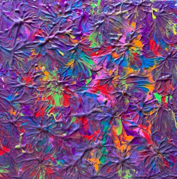 Diamond Painting Bild, Farbenpracht, 60 Farben, runde Steinchen, 70x70cm, Vollbild