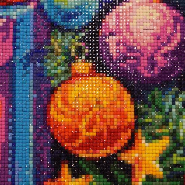 Diamond Painting Bild, Weihnachtsmotiv Geschenke, 80x30cm, 45 Farben, eckige Steine, Vollbild