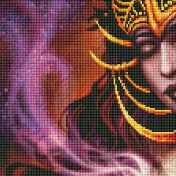 Sarah Richter, Nocturnals, 65x90cm, 68 colors incl. 3AB & 7 fairies, square stones, full picture