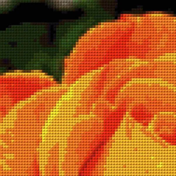 Excerpt from the image - example - pixelated