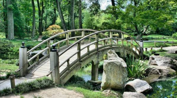 Diamond Painting Bild, Brücke, runde Steinchen, ca. 112x61 cm, 100 Farben