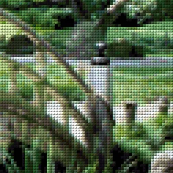Excerpt from the image - example - pixelated
