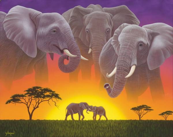 Schim Schimmel, Guardian of the Future, round stones, approx. 80x100cm, 70 colours, full image