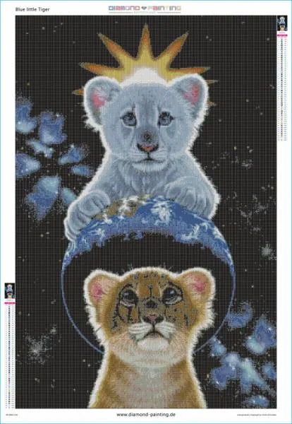 Schim Schimmel, The very Few, 60x90cm, 50 Farben, eckige Steine, Vollbild