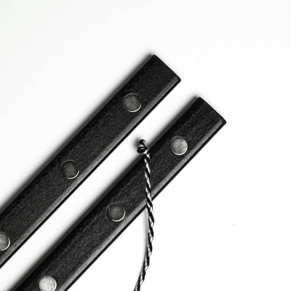 Magnetic strip set for diamond painting pictures, high load capacity, 40 cm, black, solid wood