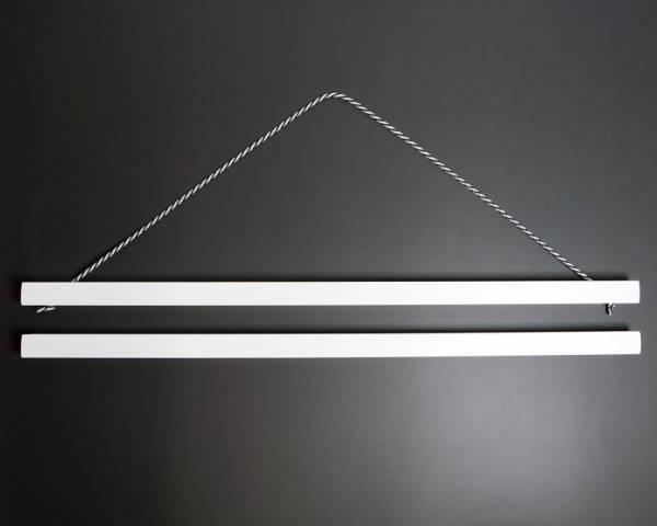 Magnetleisten-Set für Diamond Painting Bilder, hohe Tragkraft, 60cm, weiß, Vollholz