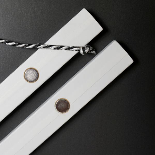 Magnetleisten-Set für Diamond Painting Bilder, hohe Tragkraft, 60cm, weiß, Vollholz