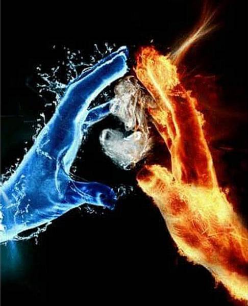 Diamond Painting picture, hands with heart, square diamonds, 70x60cm, 45 colors, full image