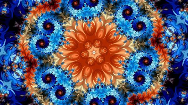 Diamond Painting Bild, Wirbelndes Mandala, runde Steinchen, 50x90cm, 40 Farben, Vollbild