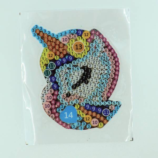 Schlüsselanhänger, Einhorn, Painting-Set komplett mit Strass, AB und Sondersteinchen