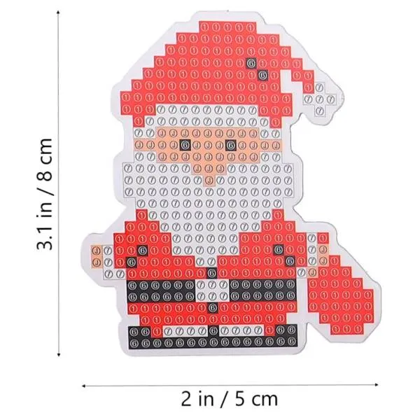 Fridge magnets Christmas, set with 12 pieces