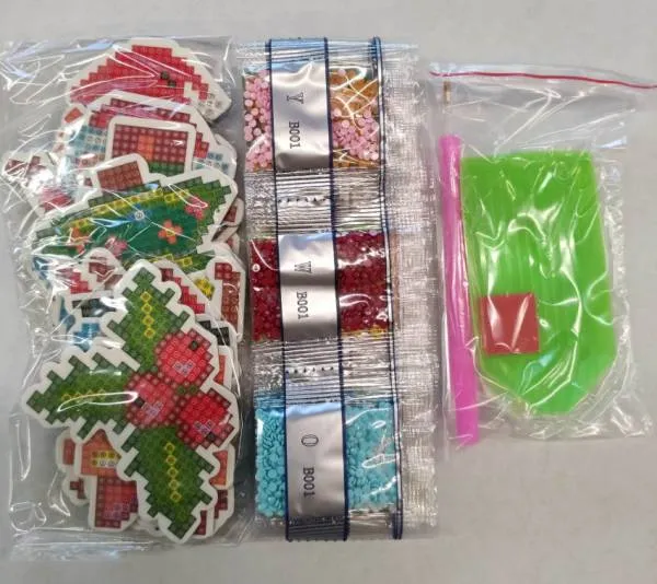 Fridge magnets Christmas, set with 12 pieces