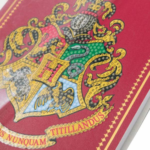 Diamond Painting Hogwarts Annual Planner, round diamonds, approx. 14x21cm, partial image