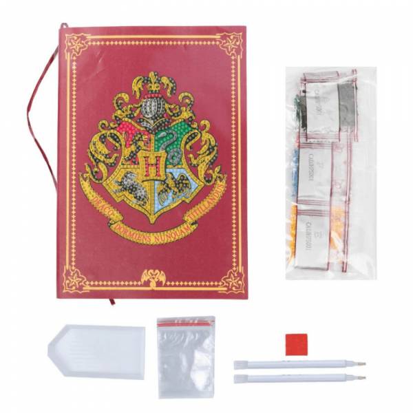 Diamond Painting Hogwarts Annual Planner, round diamonds, approx. 14x21cm, partial image