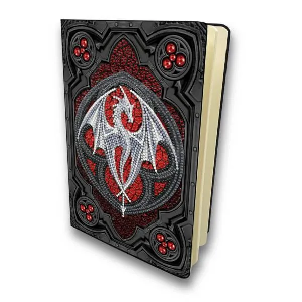 Notizbuch zum Painten, Dragon Valour, by Anne Stokes, ca. 26x18cm, 48 Seiten, liniert, Teilbild