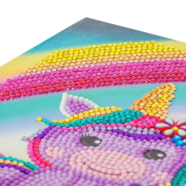 Notebook for painting, Unicorn Smile, approx. 26x18cm, 50 pages, lined, partial image