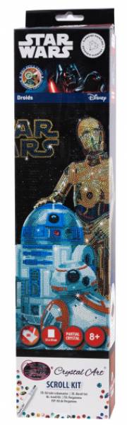 Diamond Painting Bild, Droids, runde Diamanten, ca. 35x45cm, Teilbild