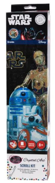 Diamond Painting picture, Droids, round diamonds, 35x45cm, partial picture
