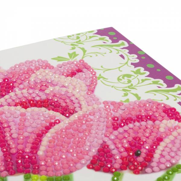Grußkarte (Craft Buddy) Tulpen Pink Tulips Painting-Set 11x22cm