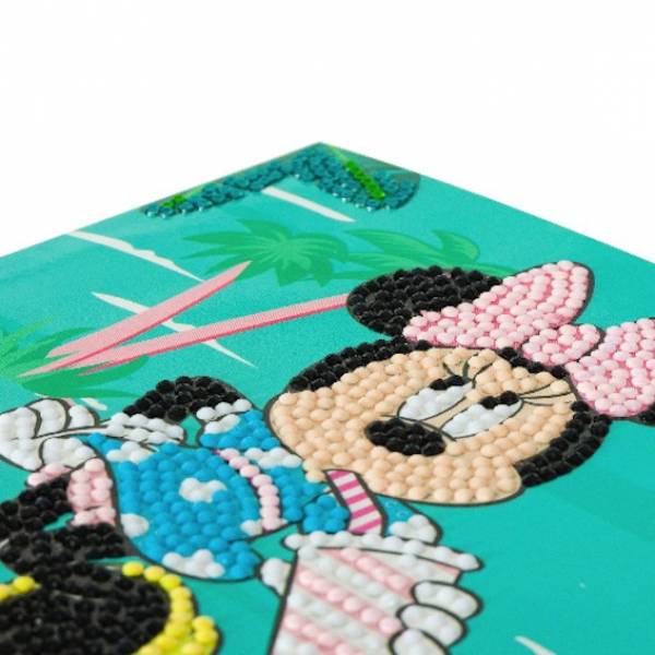 Greeting Card (Craft Buddy) "Minnie on Holiday", Disney, Painting Set 18x18cm