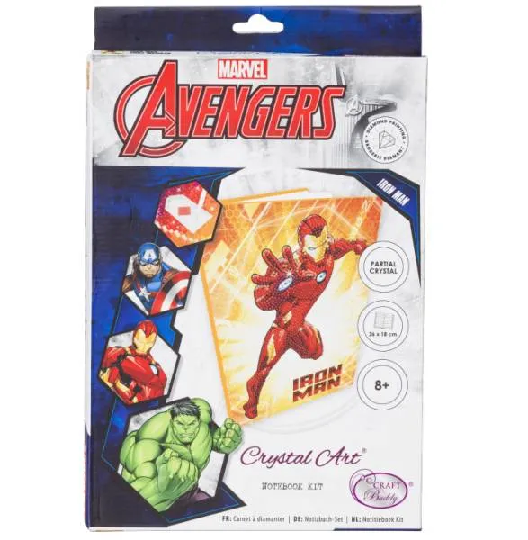 Notizbuch zum Painten, Avengers - Iron Man, ca. 26x18cm, liniert, Teilbild