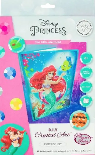 Notizbuch zum Painten, Arielle The Little Mermaid, ca. 26x18cm, liniert, Teilbild