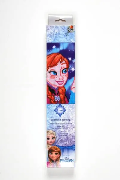 Diamond Painting Bild, Disney, Anna (Eiskönigin), 22x22cm, runde Steine, Teilbild