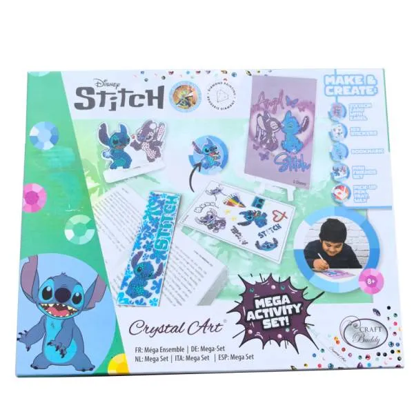 Stitch, Crystal Art Mega Activity Set, Diamond Painting