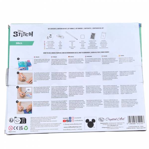 Stitch, Crystal Art Mega Activity Set, Diamond Painting