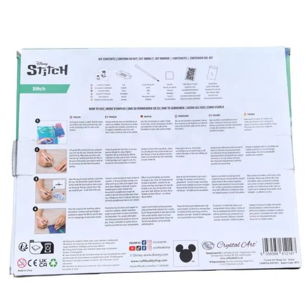 Stitch, Crystal Art Mega Activity Set, Diamond Painting