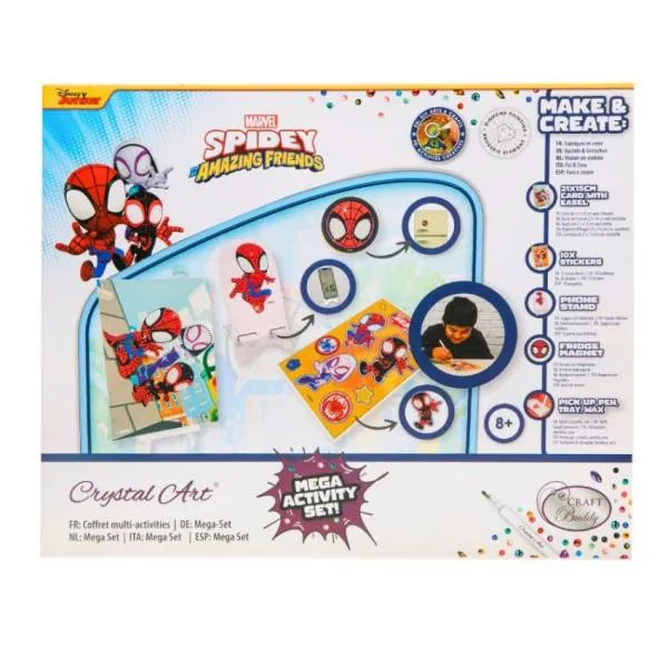 Spidey, Crystal Art Mega Activity Set, Diamond Painting