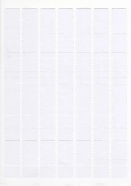 1 Satz Aufkleber, 25x10mm, 567 Etiketten, blanko