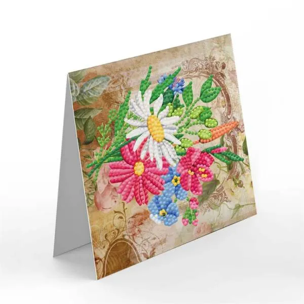 Grußkarten-Set mit 8 Motiven, Best Wishes, Painting-Set komplett mit runden Steine