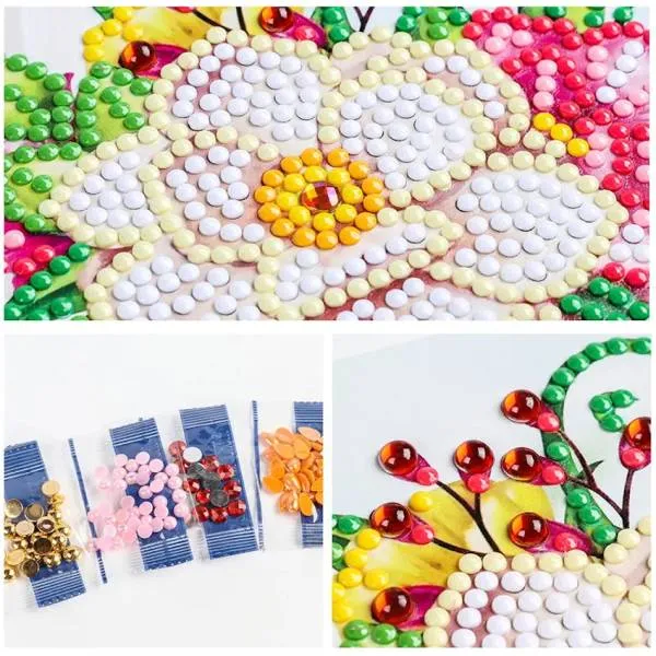 Grußkarten-Set mit 8 Motiven, Best Wishes, Painting-Set komplett mit runden Steine