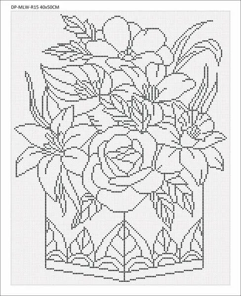 Leinwand mit Motiv (ohne Steine) Flower box, 40x50cm, für runde Steine, Vollbild