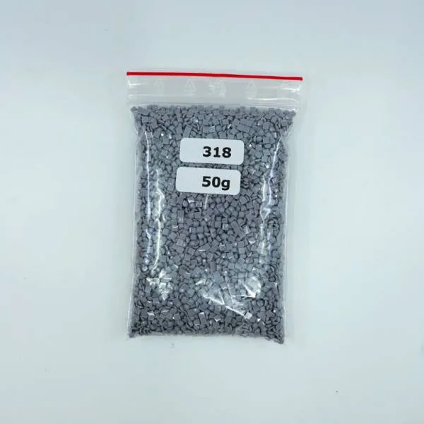 Steine, eckig (square), Farbe 318, Steel Gray Light, Tüte mit 50 Gramm