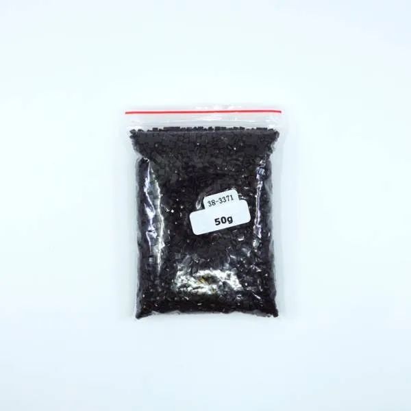 Steine, eckig (square), Farbe 3371, Black Brown, Tüte mit 50 Gramm