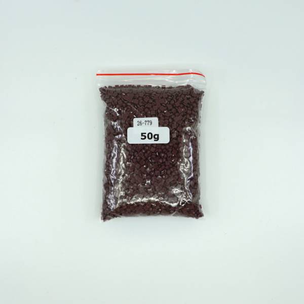 Steinchen, eckig (square), Farbe 779, Brown, Tüte mit 50 Gramm